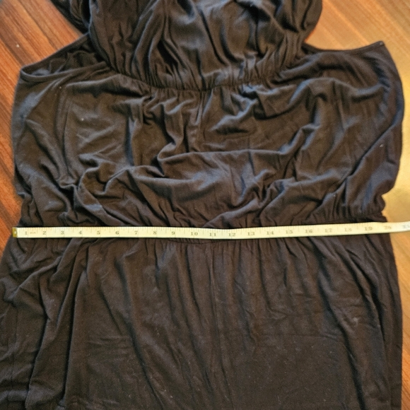 Asos Curve Plus Black Jumpsuit Off Shoulder Layered Ruffle Top Wide Leg 20 EUC - Picture 9 of 15